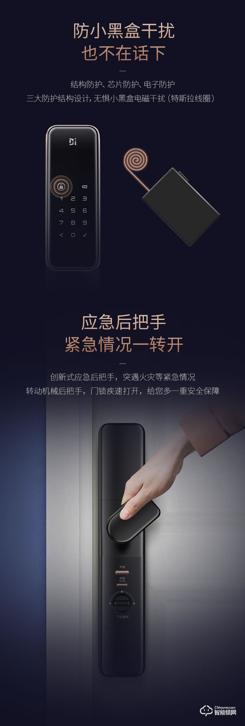 德施曼智能锁 天鹅Q2全自动WiFi智能锁