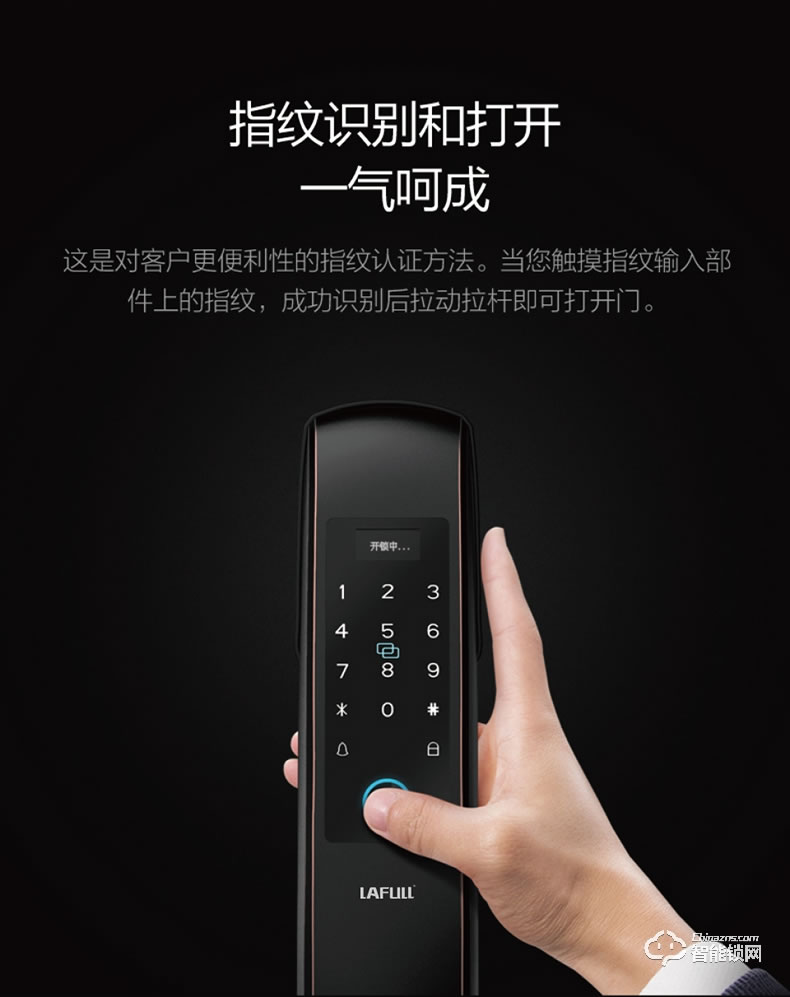 朗菲智能锁 全自动远程防盗门智能锁