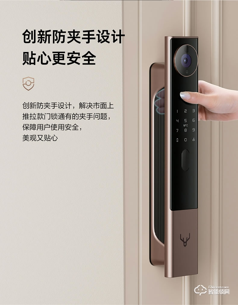鹿客智能锁 R1M猫眼智家用防盗门电子锁
