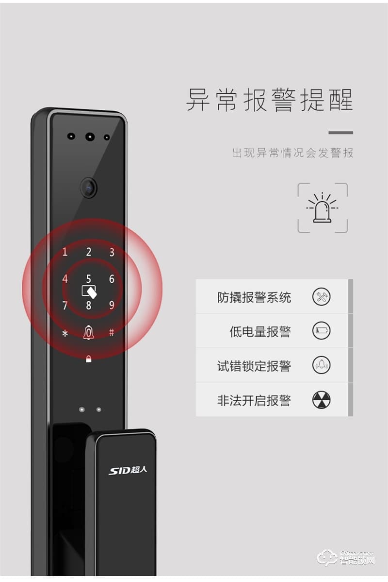 超人智能智能锁 瑞典FPC指纹传感器