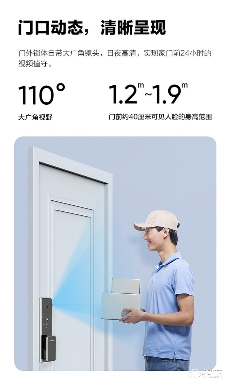 超人智能锁Q5-M 瑞典FPC指纹传感器