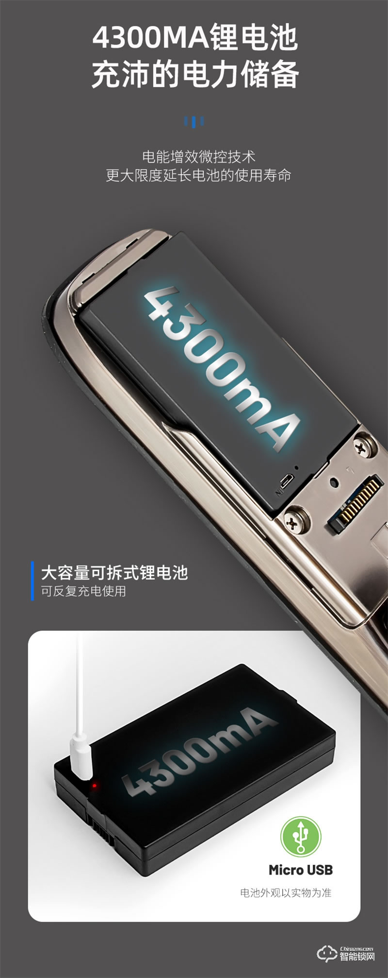 超人智能锁Q6-M 360°任意角度识别