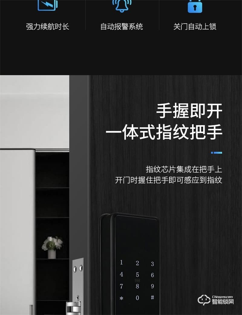 荣事达智能锁RSD-318S 防暴力破坏