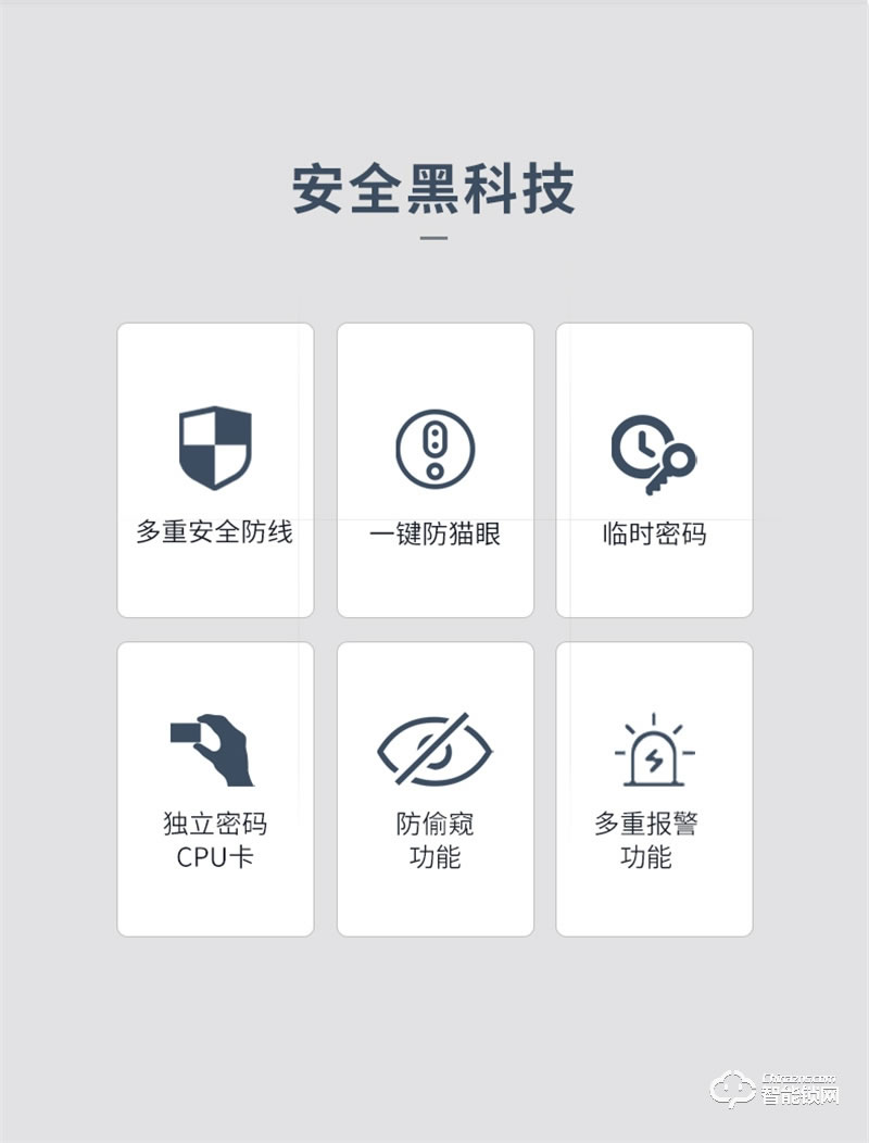 凯迪仕指纹锁F1 密码锁家用防盗门智能锁