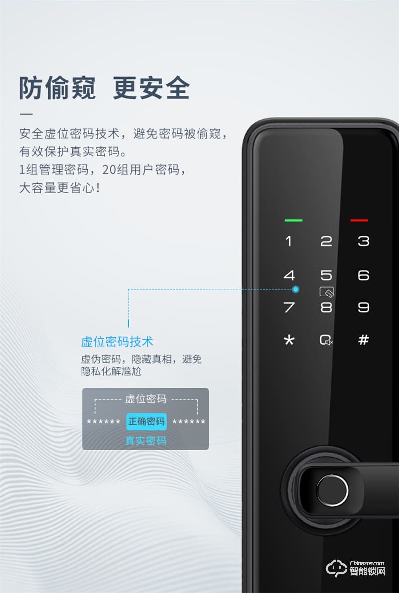 凯迪仕指纹锁F1 密码锁家用防盗门智能锁