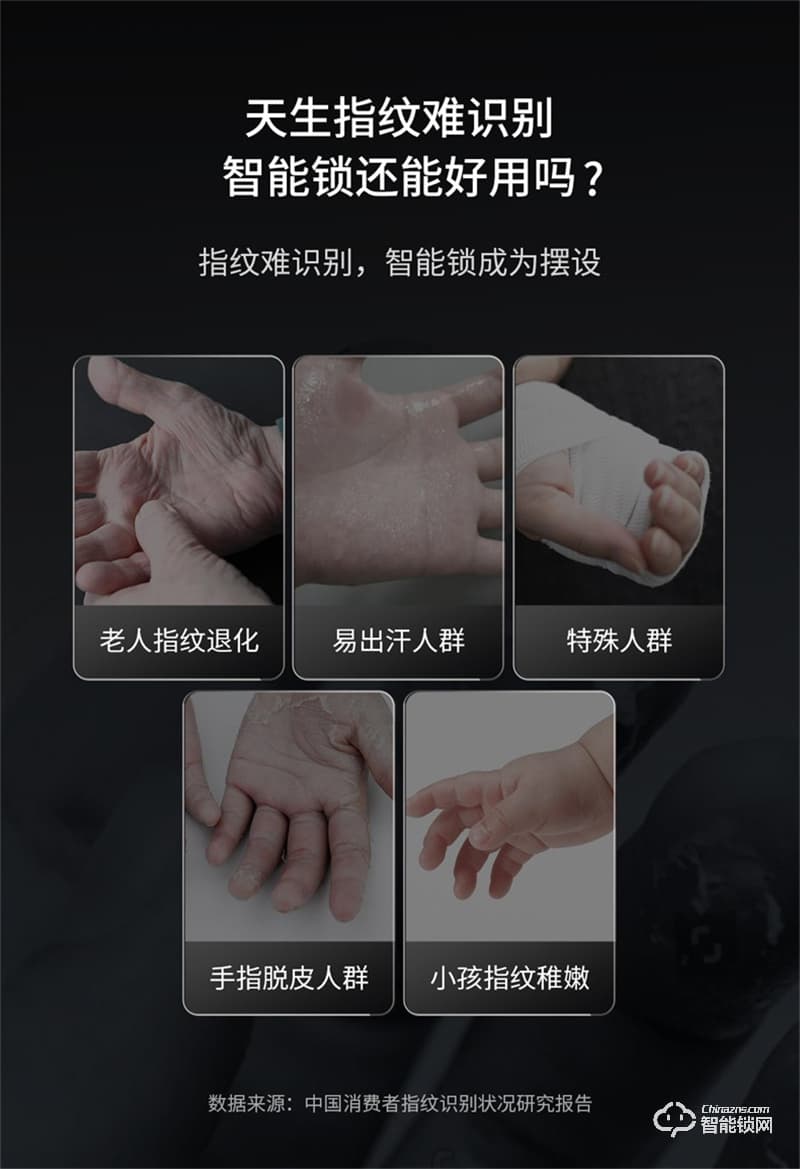 鹿客智能门锁P50 指静脉密码锁家用防盗门智能锁