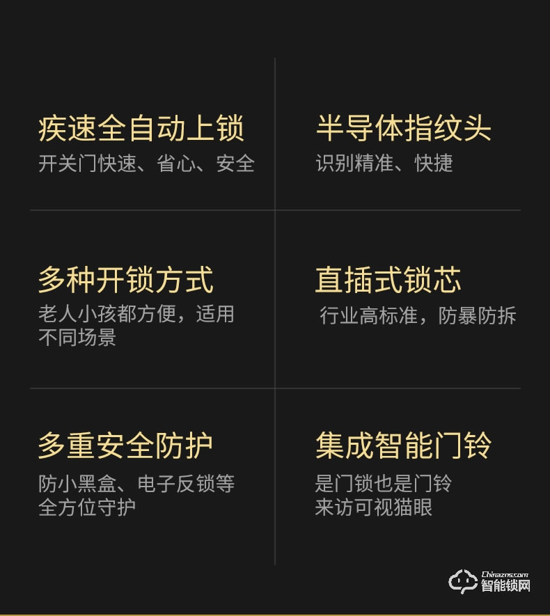 玥玛2022新款指纹锁FP-DS02 密码远程家用防盗门智能锁