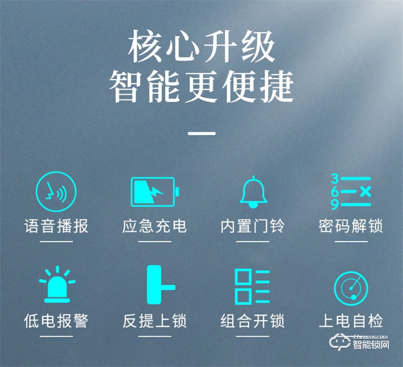 松下指纹密码锁X1 电子门锁家用安全智能防盗电子锁