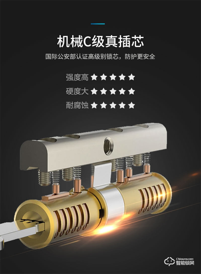 松下指纹锁V-M721F 家用防盗门锁智能门锁密码锁