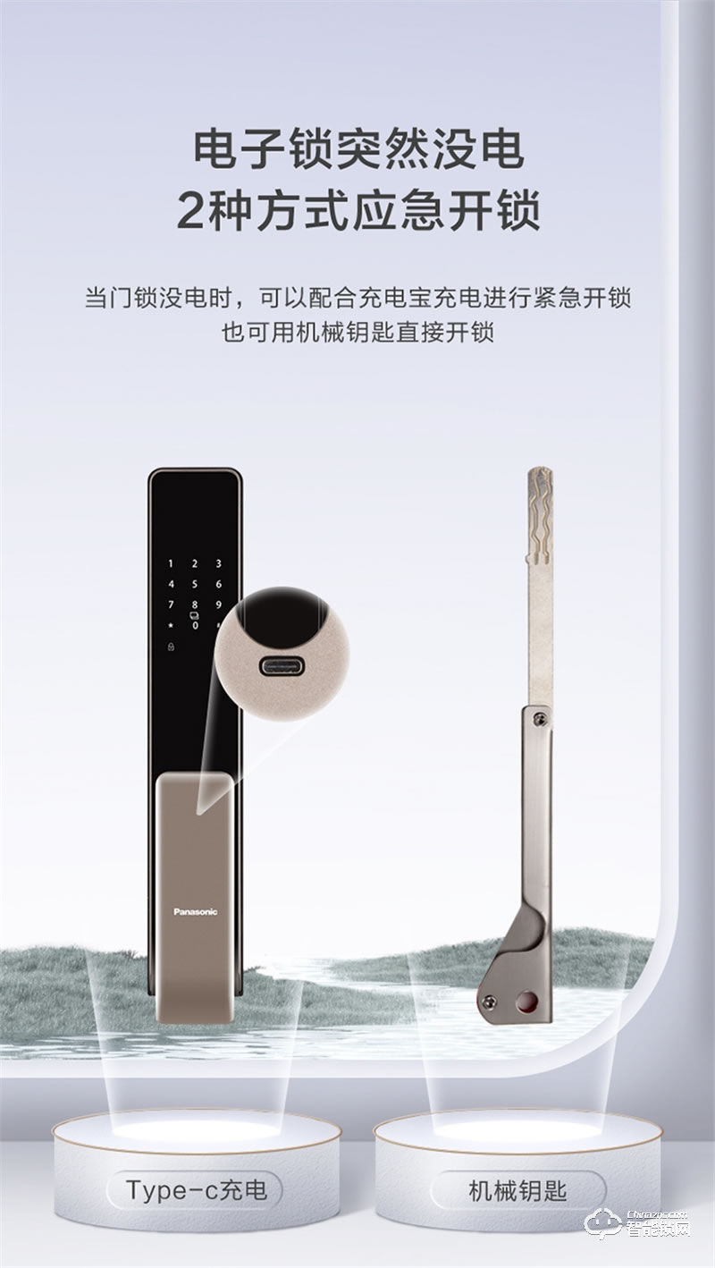 松下指纹锁EMW4112GH 电子锁全自动智能门锁