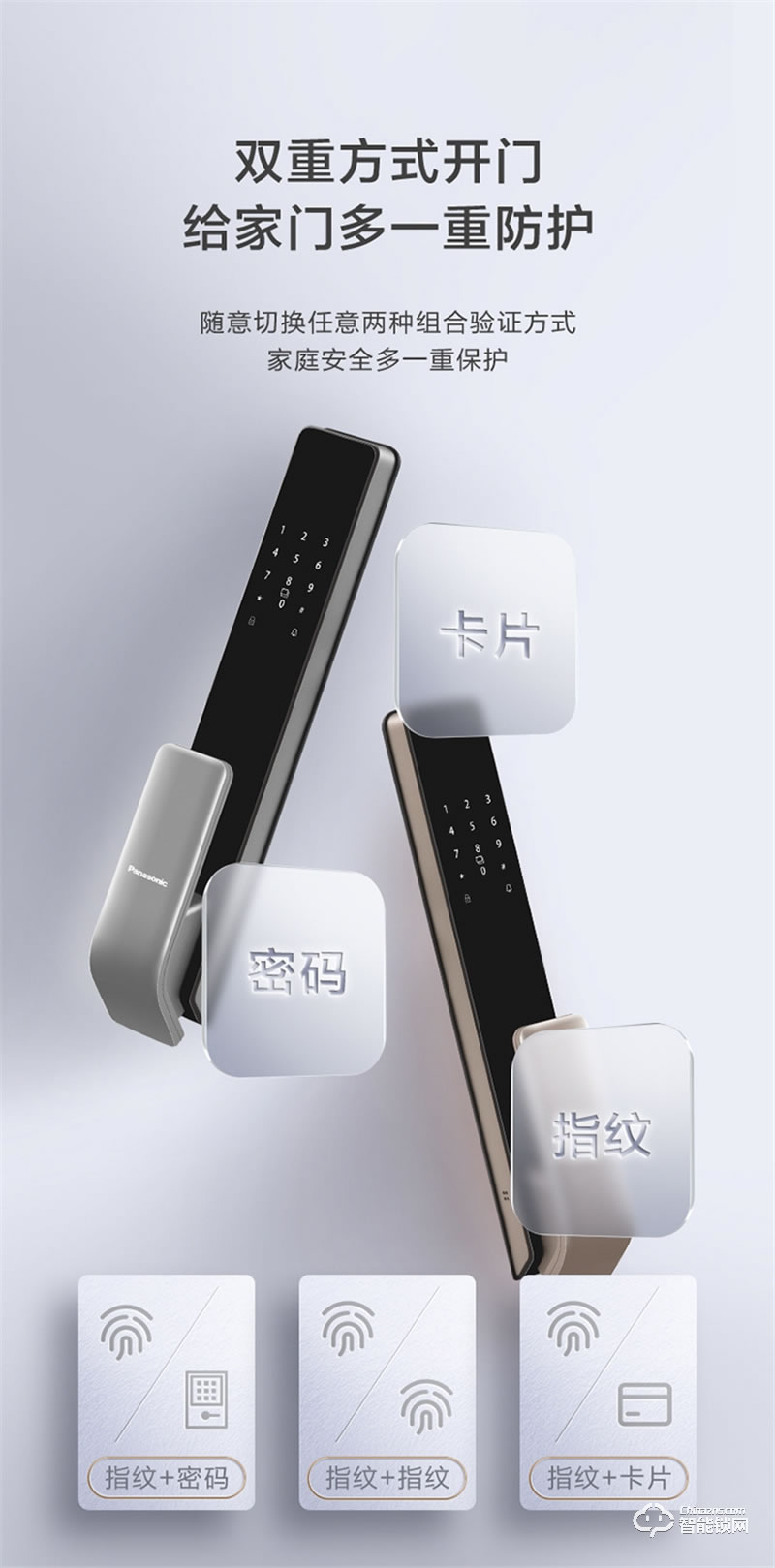 松下指纹锁EMW4112GH 电子锁全自动智能门锁