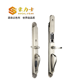 豪力士别墅指纹锁 手机感应智能家居联动密码智能锁双开别墅门锁