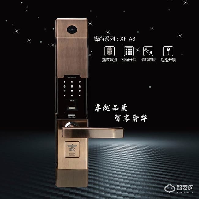 新飞美国进口芯片指纹锁 密码锁 防撬报警功能