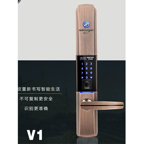 鼎程智能锁 防盗门指纹锁 家用电子密码锁