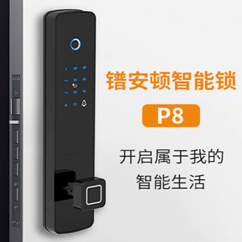镨安顿智能锁 P8时尚直板虚位密码锁