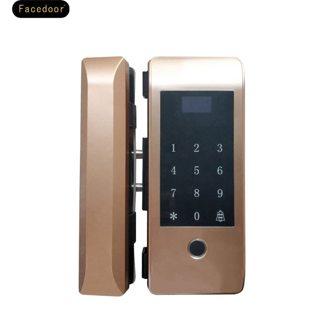 中祥Facedoor智能锁 F19-D1指纹密码玻璃门锁