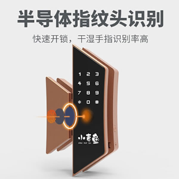 佐凯智能锁 办公室玻璃门禁锁