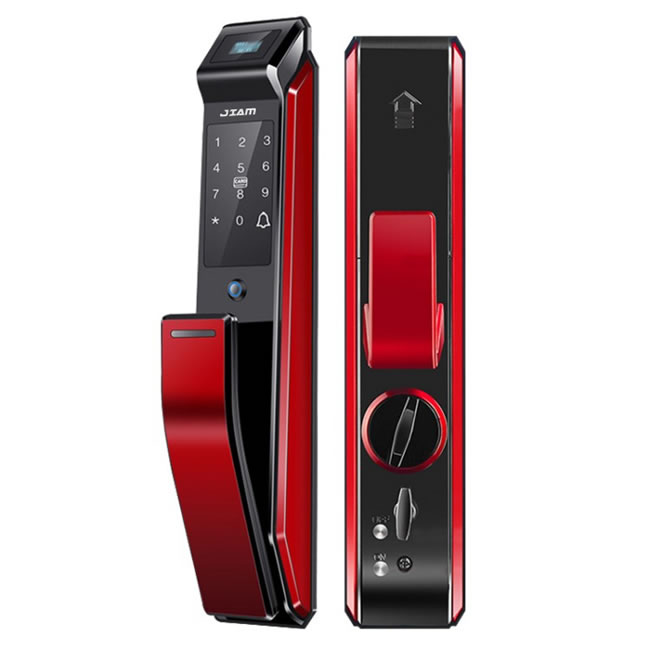 珈门智能锁 JM-Q6家用推拉式全自动指纹锁