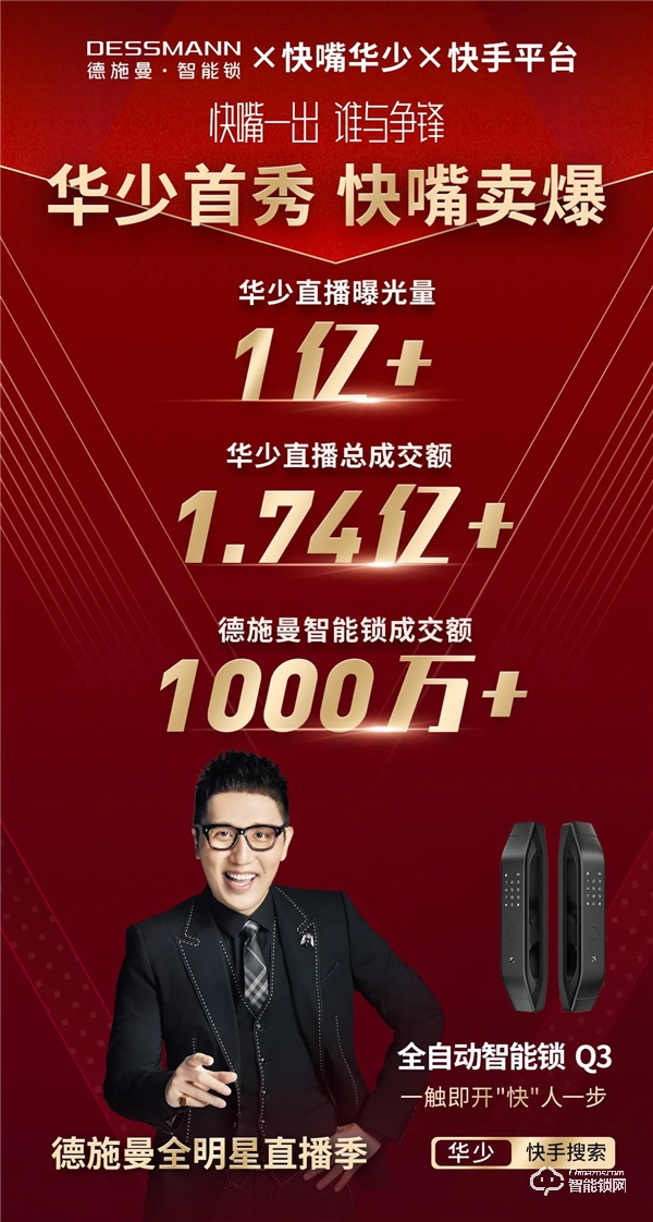 总曝光量破亿、总销售额破千万！华少、袁弘&张歆艺燃爆德施曼全明星直播夜