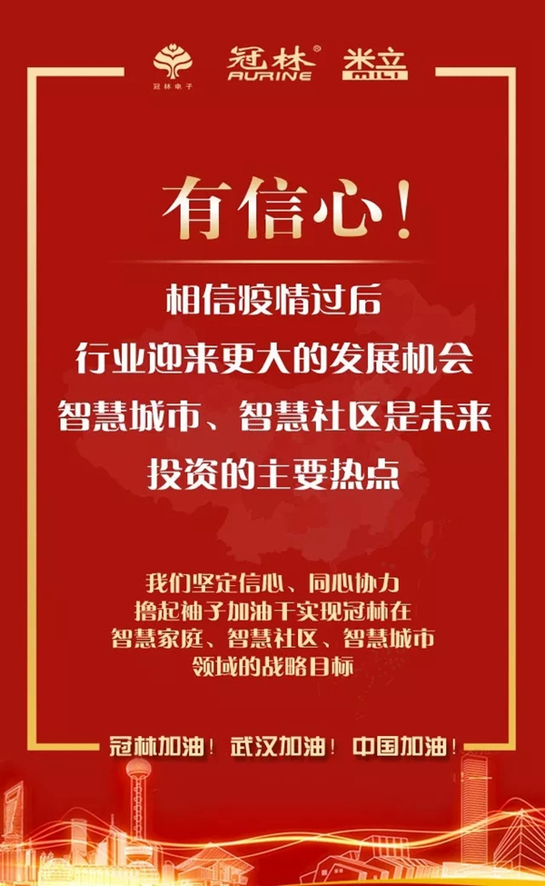冠林加油！武汉加油！中国加油！