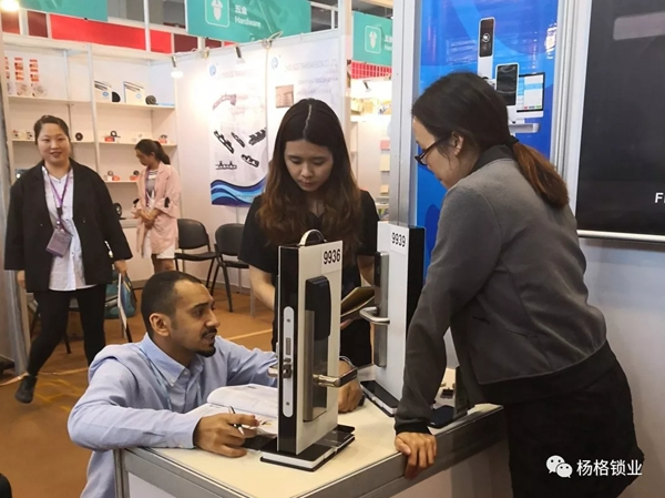杨格锁业在2019年第125届广交会上C位出道
