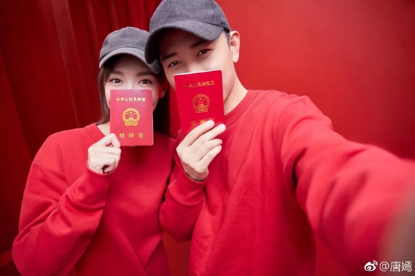 科裕智能锁代言人唐嫣宣布婚讯！已于28日大婚