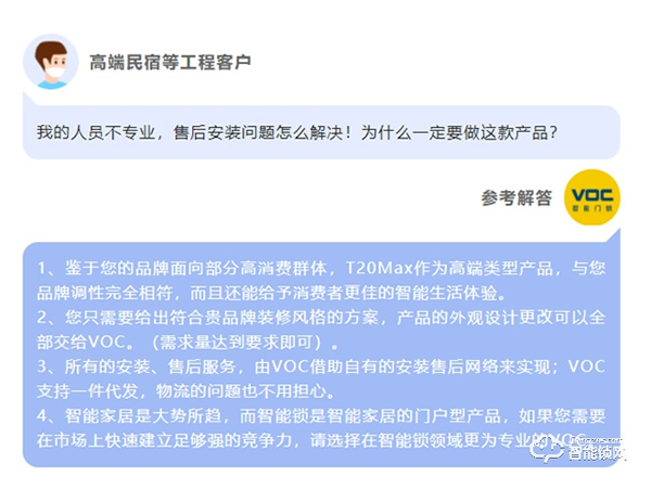 voc智能锁|怎样的话术技巧让客户秒懂T20Max？